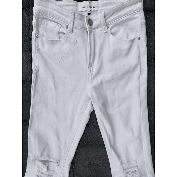 Risen high rise distressed ripped flare jeans size 26x32 - Picture 4 of 5